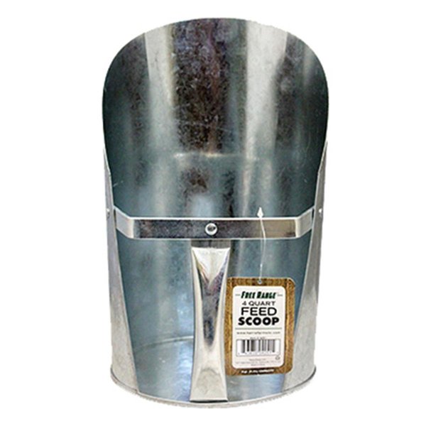 Harris Farms 4251 4 Quart Galvanized Feed Scoop HA573363